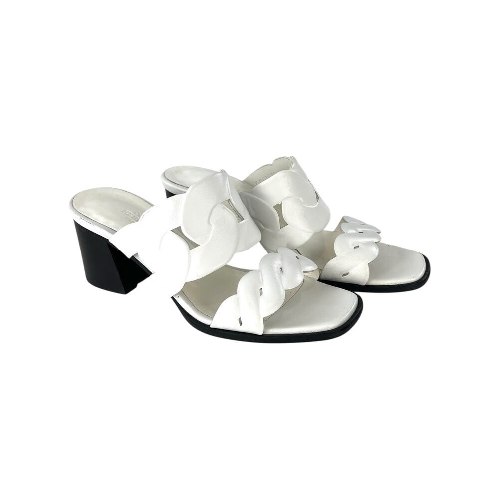 Hermes Grace Leather Mules